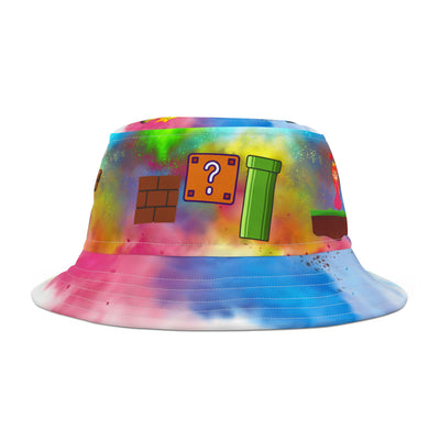 Super Bros Colorful Gamer Bucket Hat, Fun Summer Hat, Fischerhut