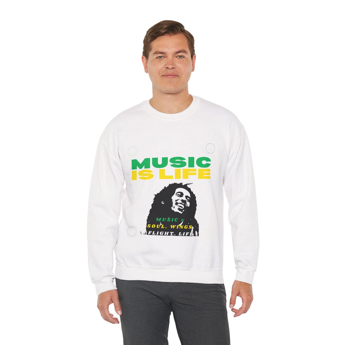 Music Is Life Bob Raggae Sweatshirt