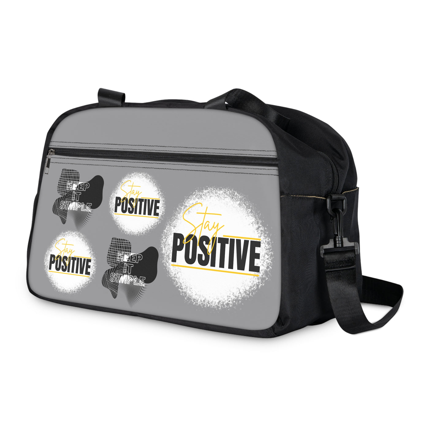 Stay Positive Fitness Handbag - Motivational Gym Tote for Active Lifestyle