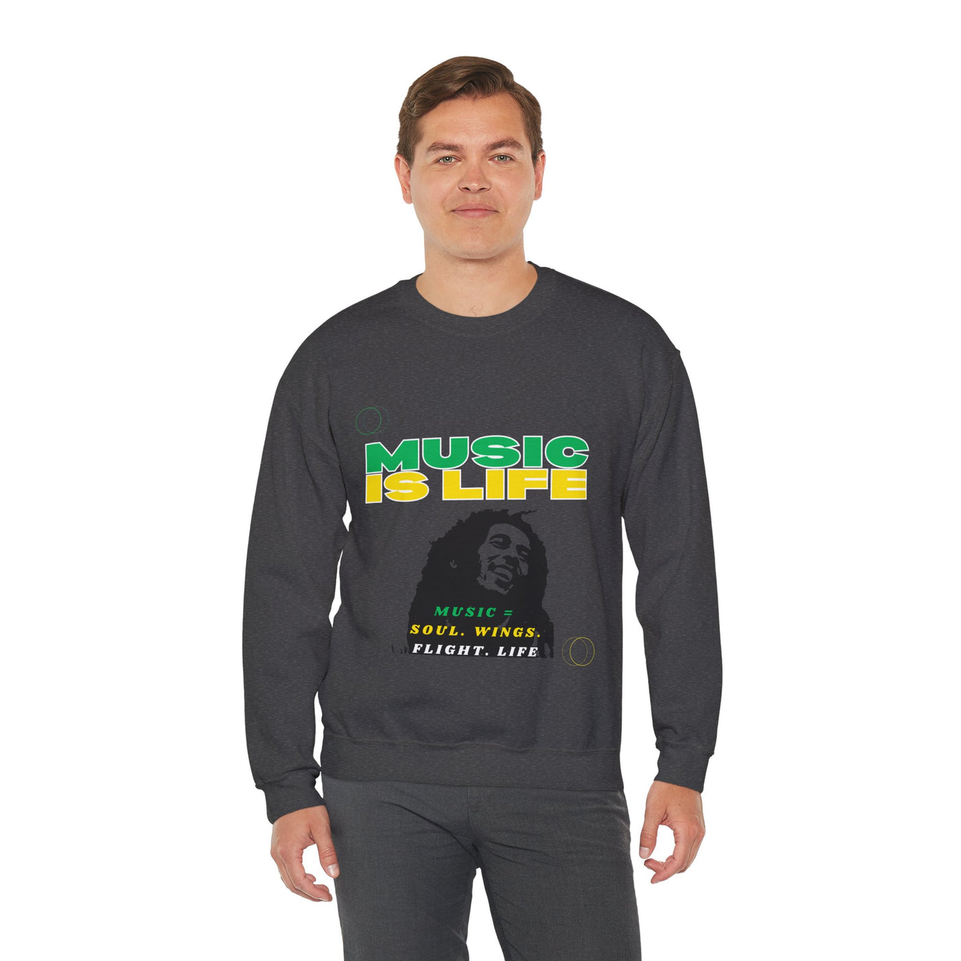Music Is Life Bob Raggae Sweatshirt