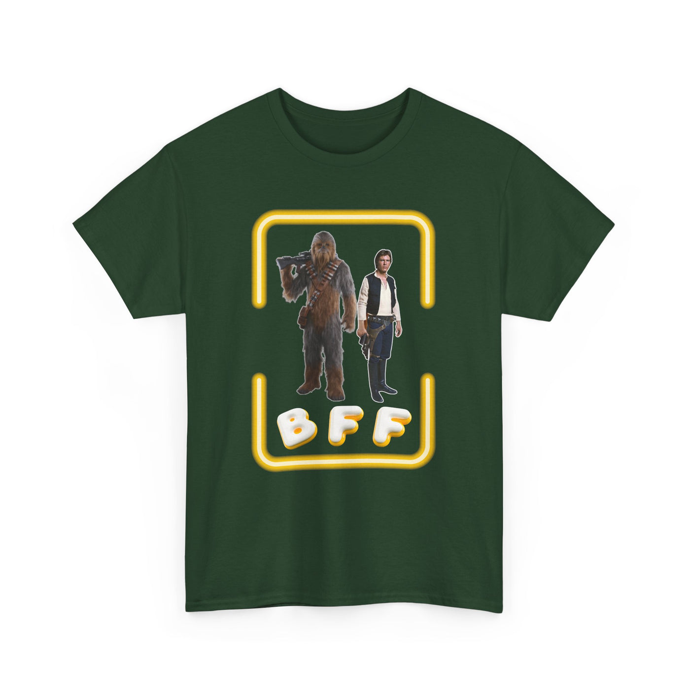 BFF Chewbacca &amp; Han Solo Unisex Heavy Cotton Shirt