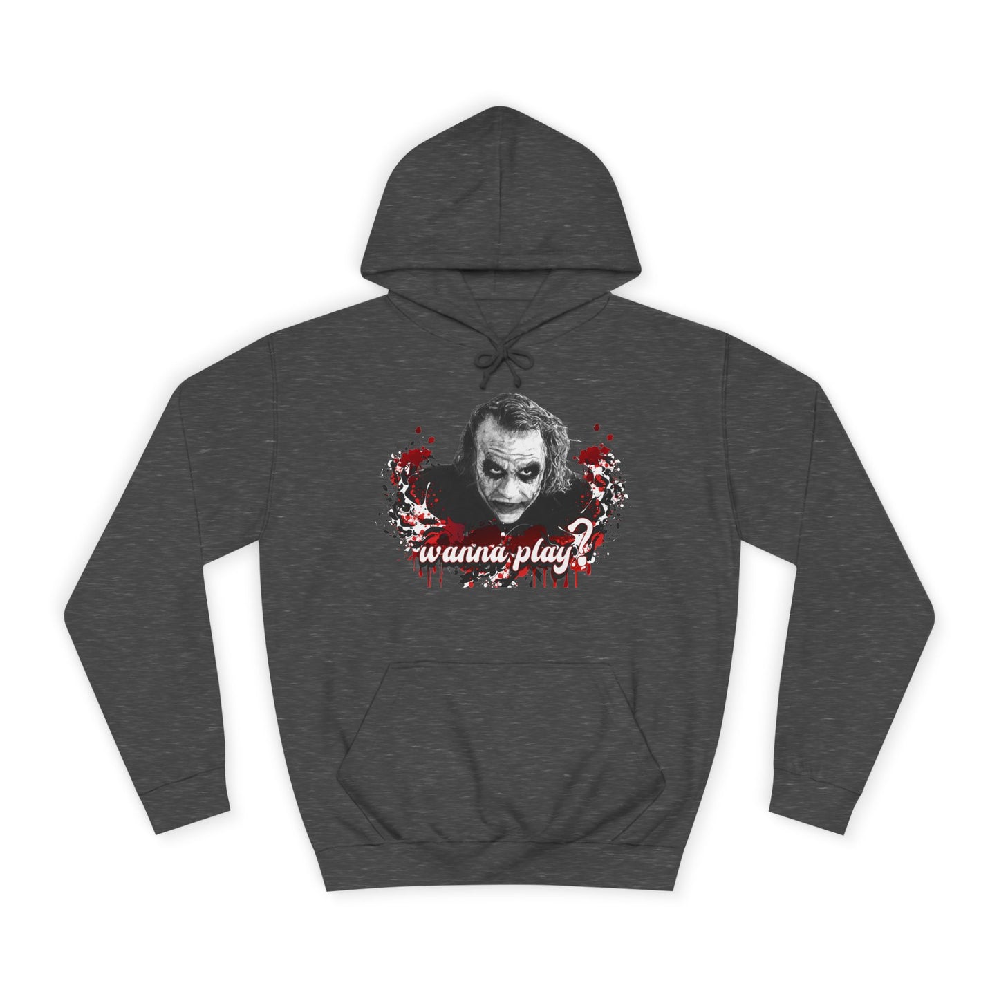 Joker "wanna play" college hoodie