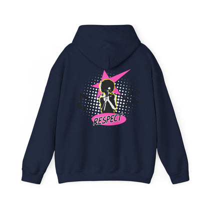 Respect Unisex Hooded Sweatshirt, Streetwear Hoodie