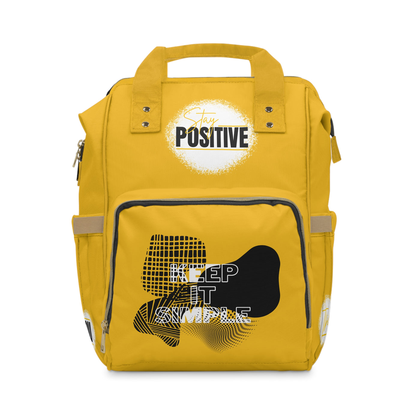 Stay Positive Multifunctional Diaper Backpack - Motivational bag or multifunctional bag