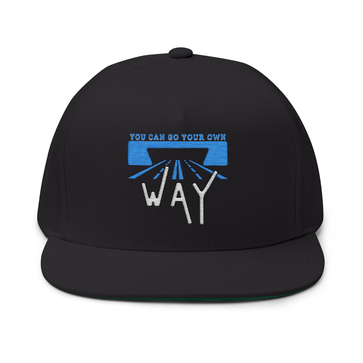 Flat Bill Cap - "You Can Go Your Own Way" Snapback