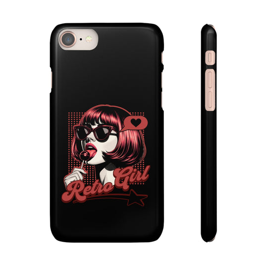 Retro Girl Snap Case Handyhülle