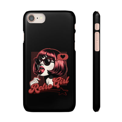 Retro Girl Snap Case Handyhülle