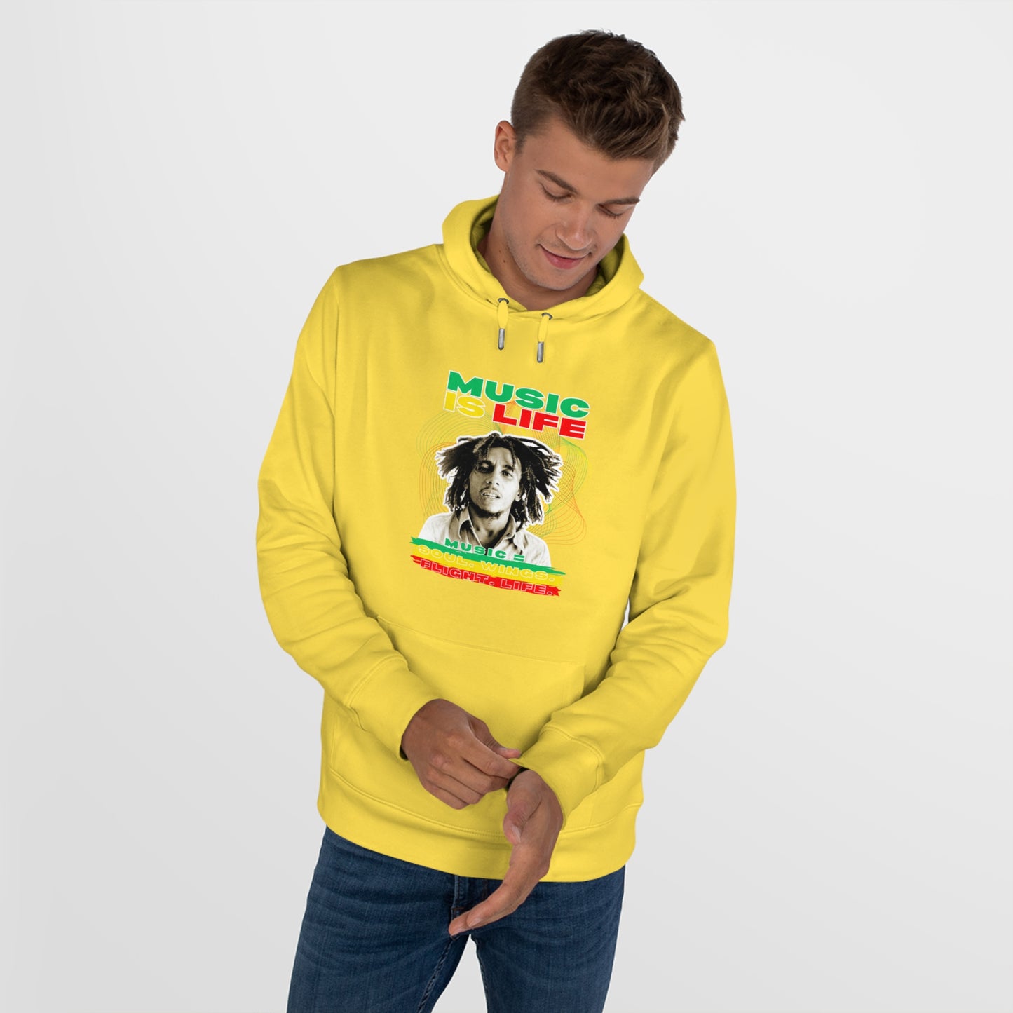 Music Is Life King Hooded Sweatshirt | Perfect for music lovers