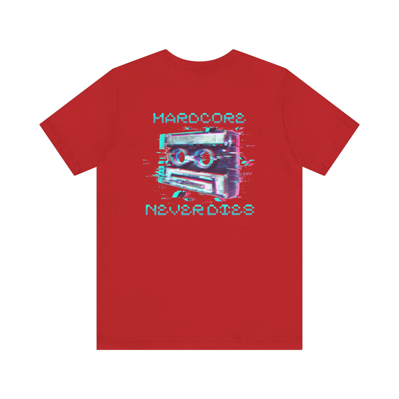 Techno - Hardcore Never Dies - Retro Graphic Tee, 90s Aesthetic Shirt unisex