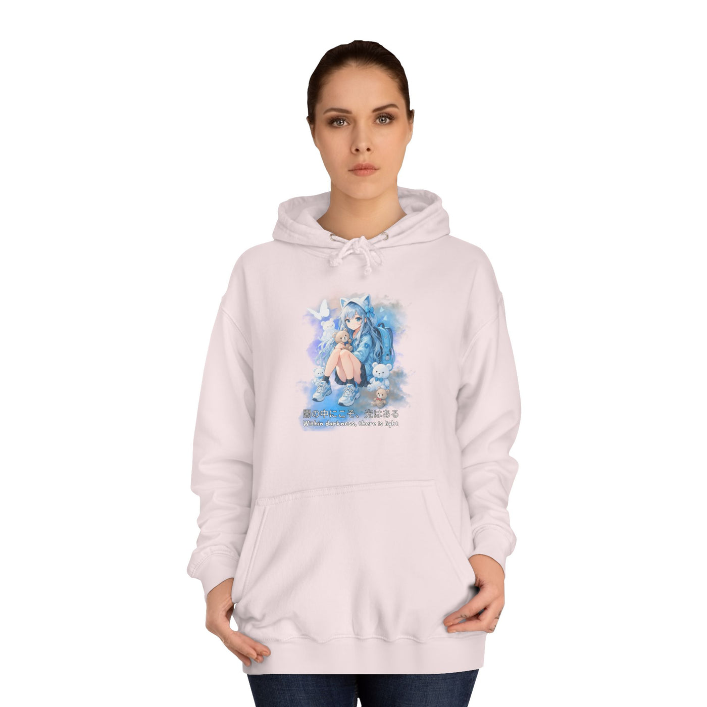 Hoodie, Anime Sweatshirt "Within darkness there is a light"