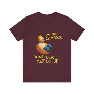 The Simpsons Donut Lover Tee - Funny Graphic T-Shirt -unisex