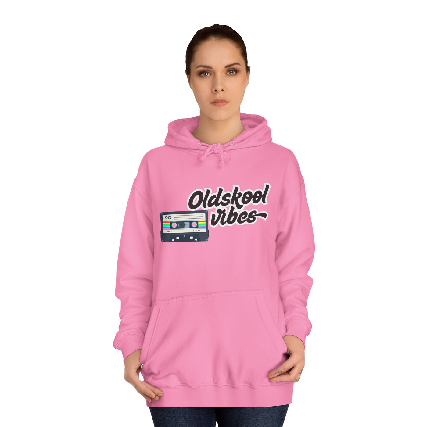 Oldskool Vibes- Hooded Sweatshirt - 'Oldskool' Graphic