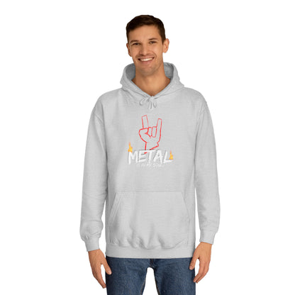 "Metal" Music Unisex College Hoodie