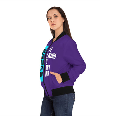Quit talking and start doing - Women's Bomber Jacket