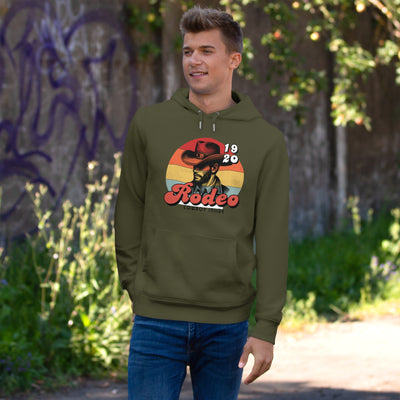 Retro Rodeo King Sweatshirt, Cowboy Hoodie, Western Apparel, Gift for Ranchers, Rodeo Fans, Cozy Hoodie for Men