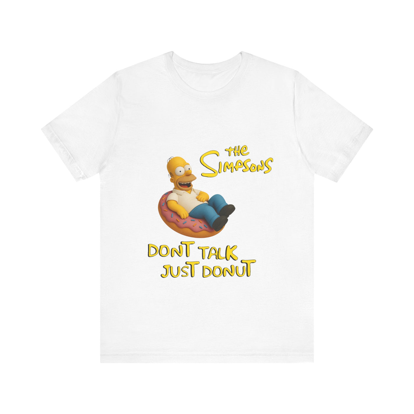 The Simpsons Donut Lover Tee - Funny Graphic T-Shirt -unisex