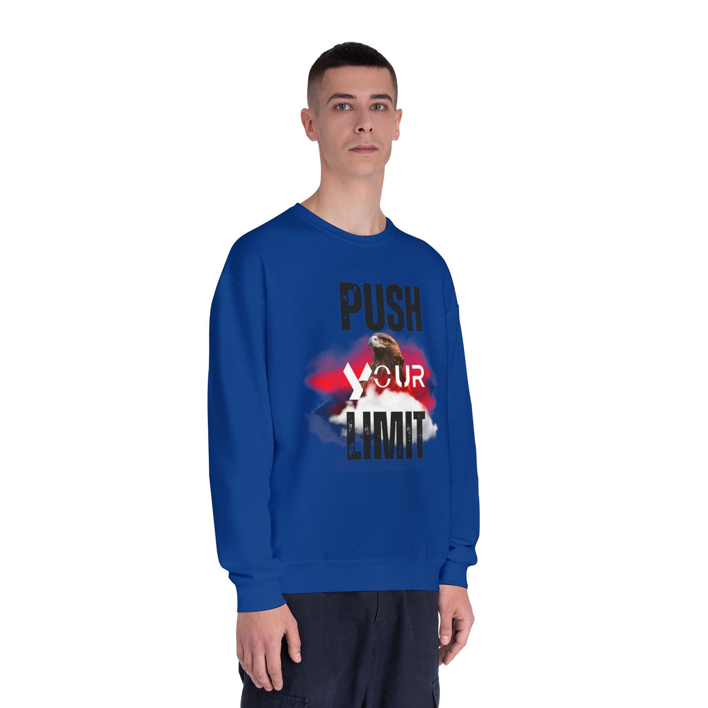 Motivational Crewneck Sweatshirt - "Push Your Limit" 