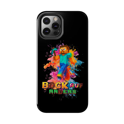 Minecraft Inspired Tough Phone Case - Handyhülle  "Bock auf anders" Colorful Gamer Design