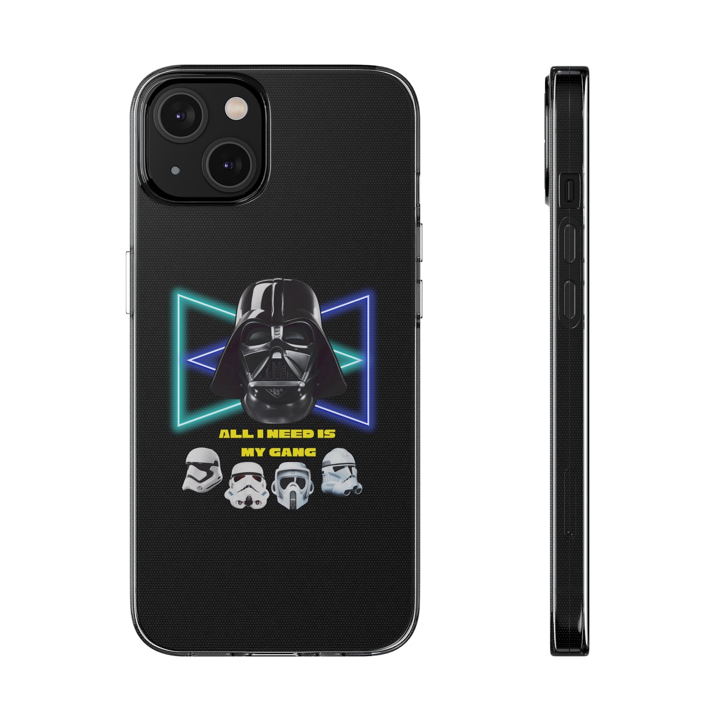 Handyhülle Darth Vader Phone Case, Star Wars Clear Silicone Phone Cover,  All I Need Is My Gang