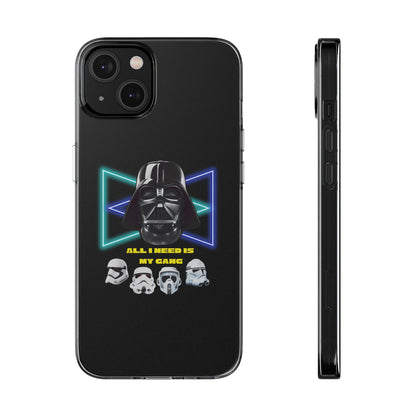 Handyhülle Darth Vader Phone Case, Star Wars Clear Silicone Phone Cover,  All I Need Is My Gang