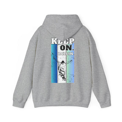 Skateboarding Warmup Hoodie - 'Skate Fall Get Up Ride Repeat' Design