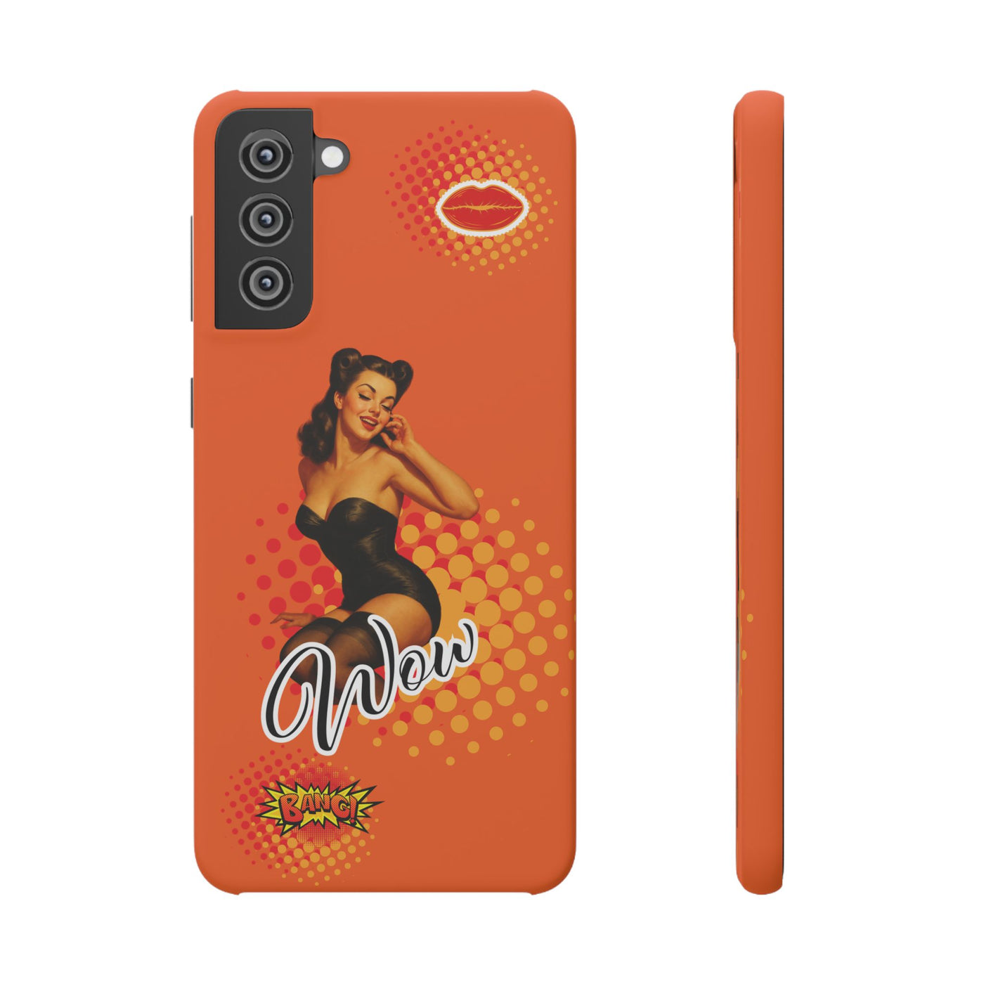 Retro Pin-Up - Handyhülle - Snap Case - Bold 'Wow' Design