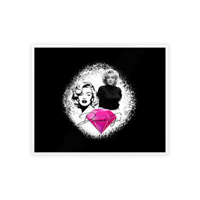 Vintage Marilyn Monroe Poster with Wooden Frame