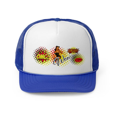 Fun Pop Art Trucker Cap - OMG! Wow! Comic Style Hat 