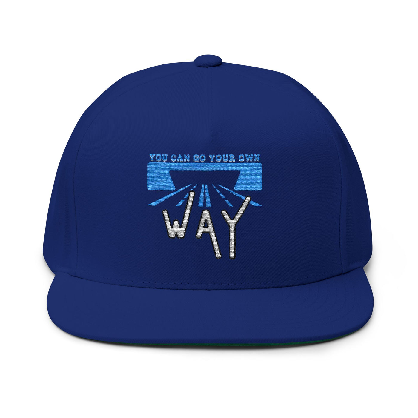 Flat Bill Cap - "You Can Go Your Own Way" Snapback