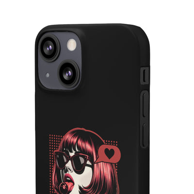 Retro Girl Snap Case Handyhülle