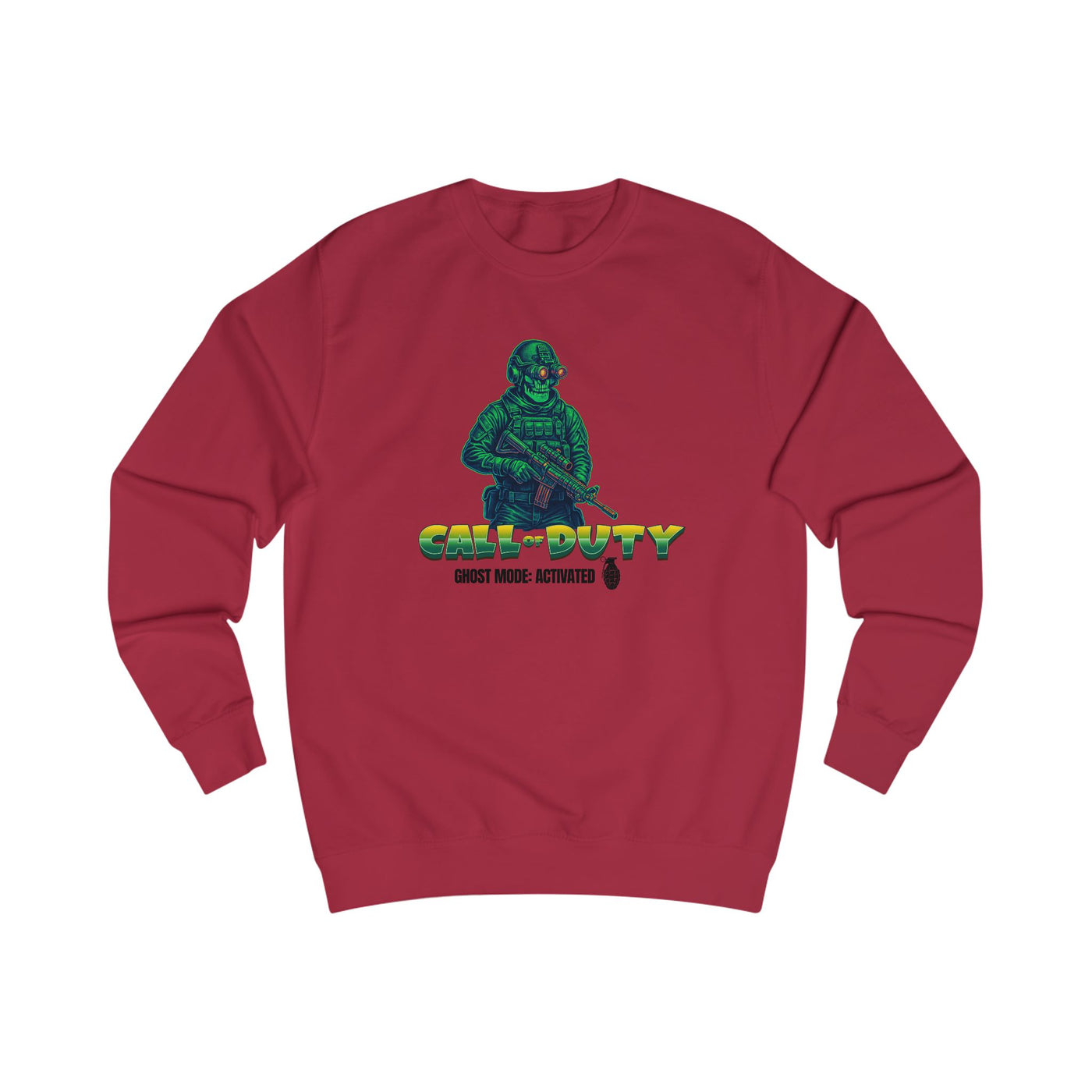 Gaming Inspired Unisex Sweatshirt - 'Call of Duty: Ghost Mode Activated'