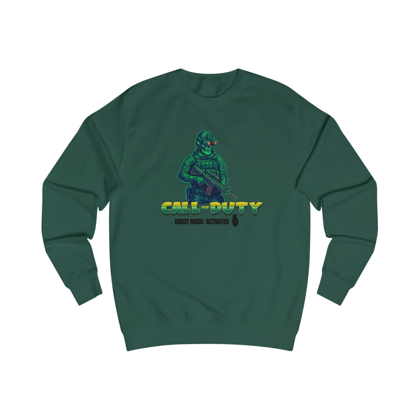 Gaming Inspired Unisex Sweatshirt - 'Call of Duty: Ghost Mode Activated'