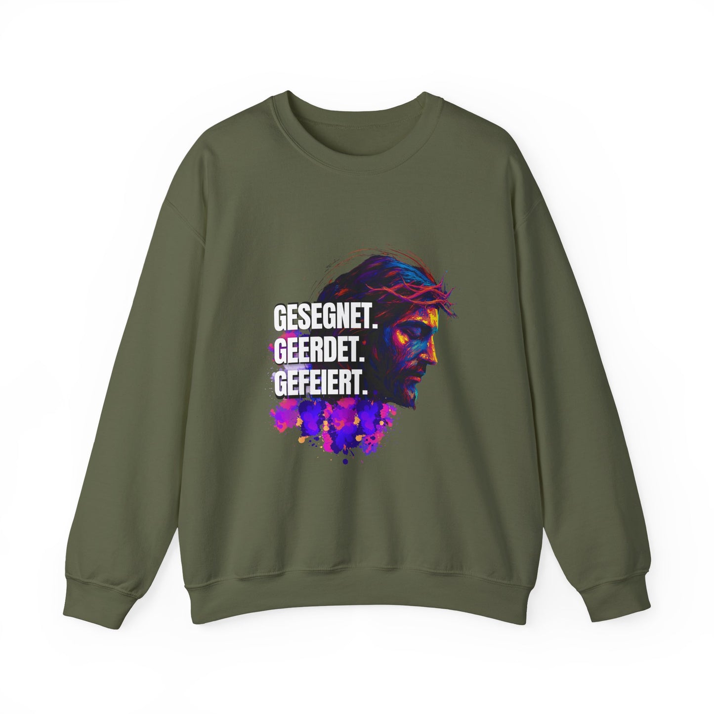 Sweatshirt Jesus- BLESSED - GROUNDED - CELEBRATED