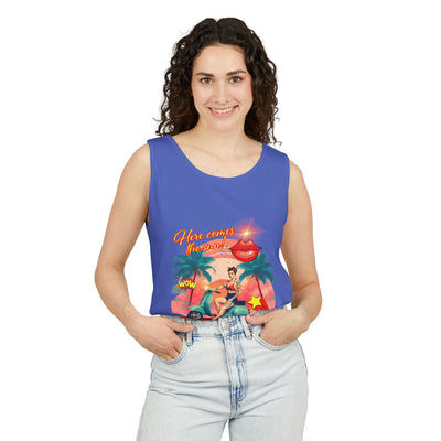Retro Summer Vibes Tank Top Here comes the sun