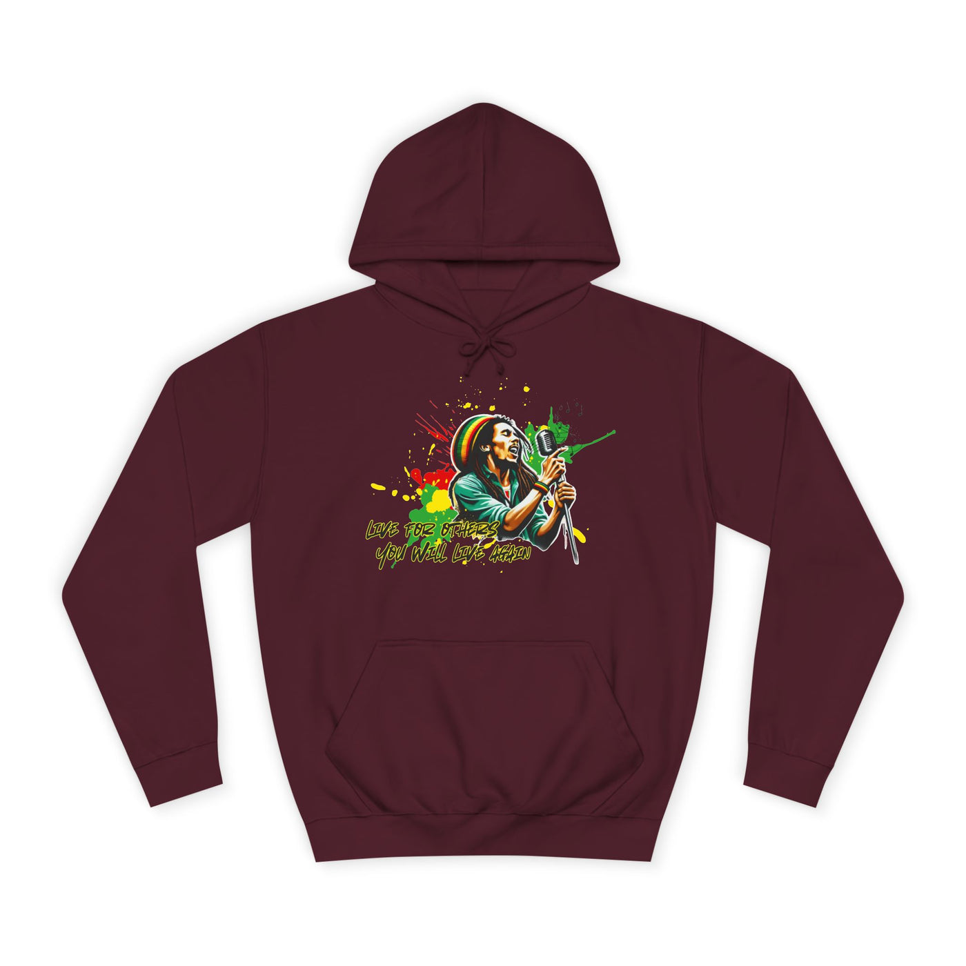 Live for others B  o  b   M a r l e y Hoodie