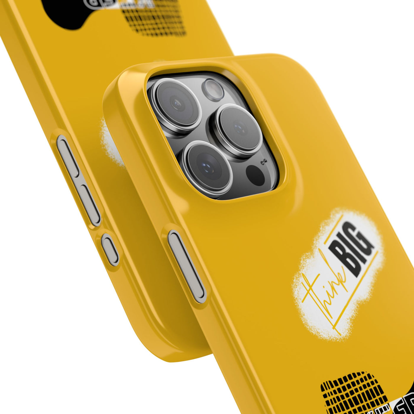 Handyhülle gelbe - Yellow Snap Case - 'Think BIG' for Motivated Individuals