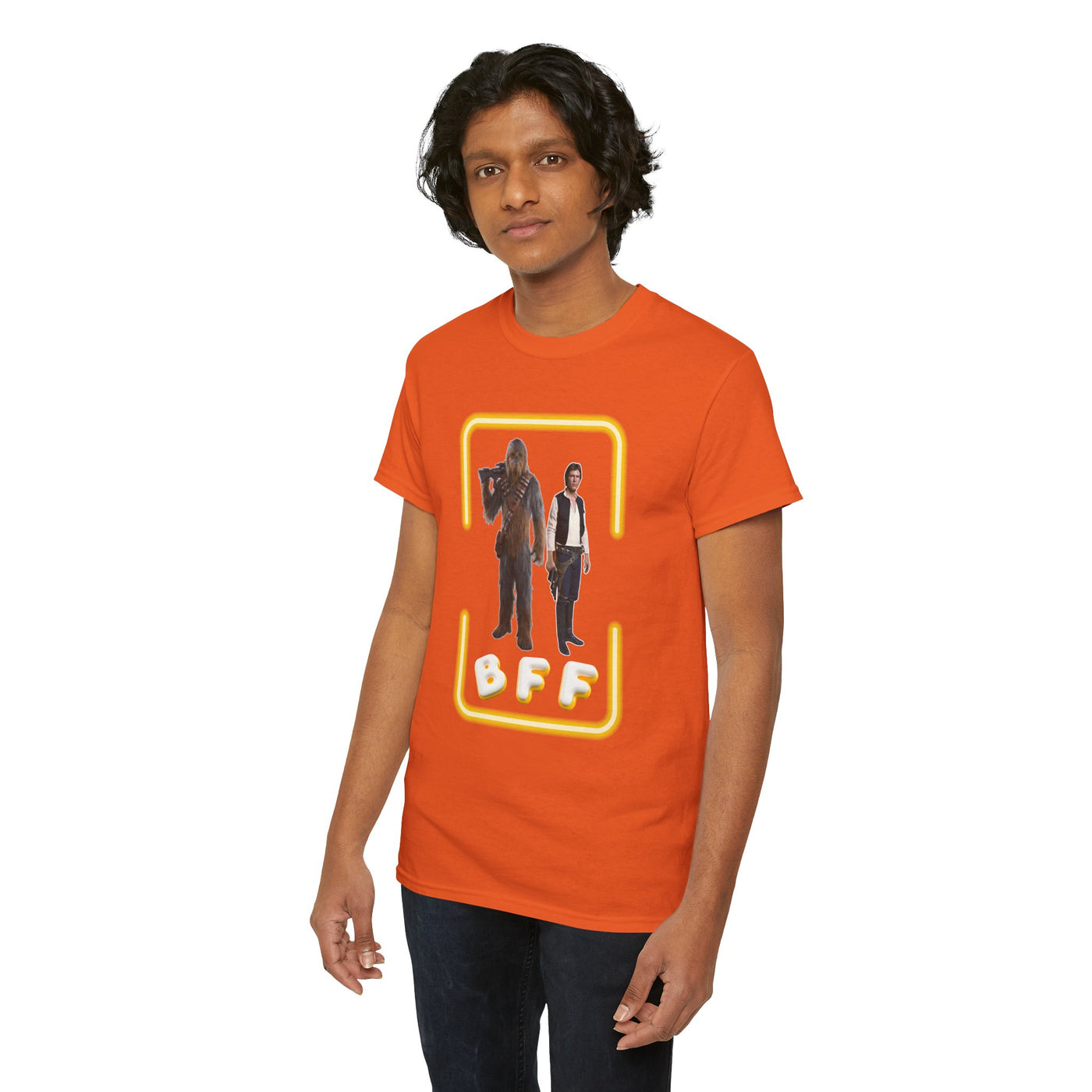 BFF Chewbacca &amp; Han Solo Unisex Heavy Cotton Shirt