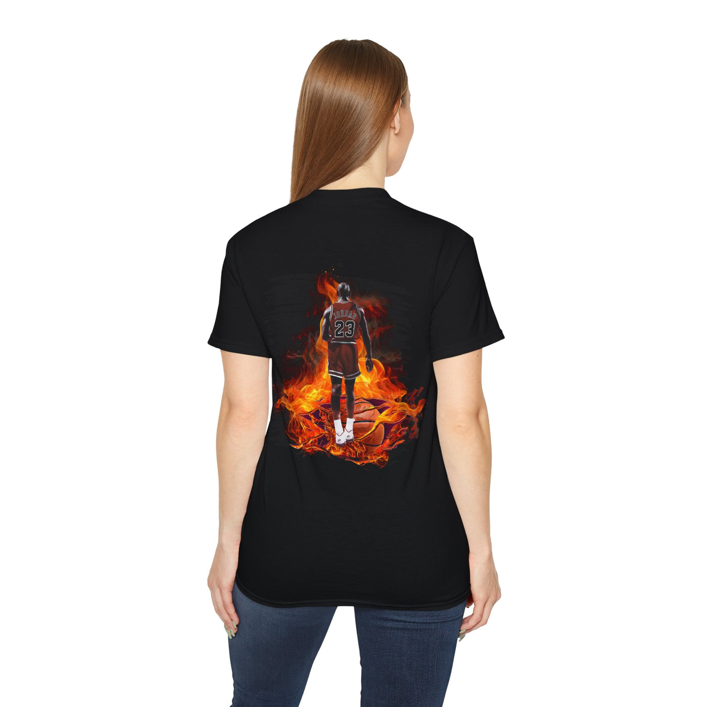 Basketball Jordan, Cool Sports Shirt, Unisex Cotton T-Shirt