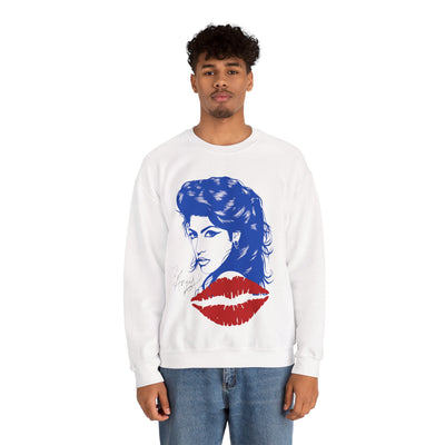 Amy Retro Kiss Graphic Hooded Sweatshirt for Fashion Lovers 