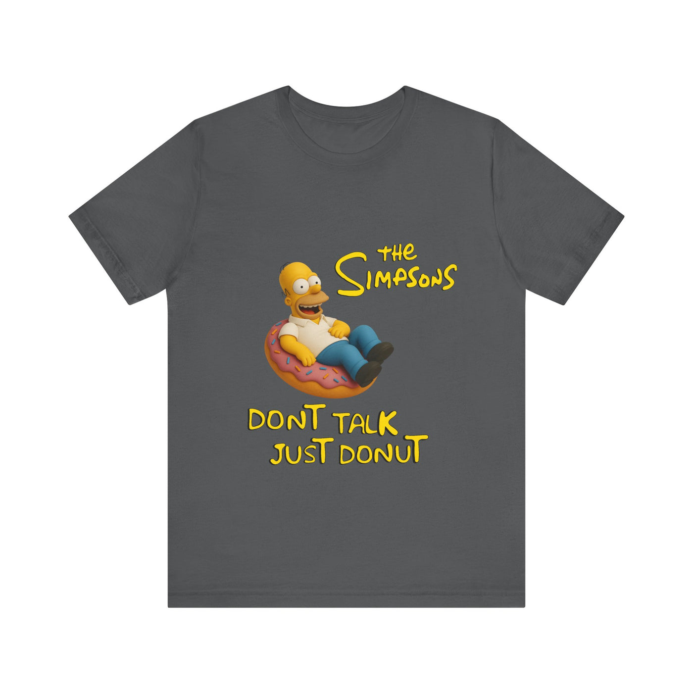 The Simpsons Donut Lover Tee - Funny Graphic T-Shirt -unisex