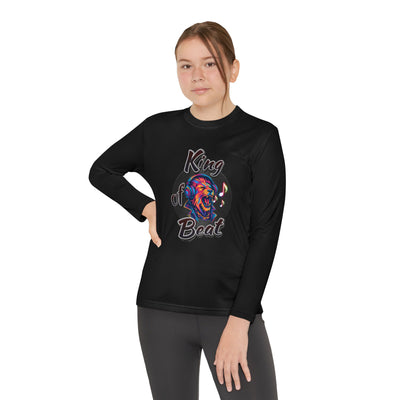 King of Beat Youth Long Sleeve Tee - Perfect for Young Musicians! 