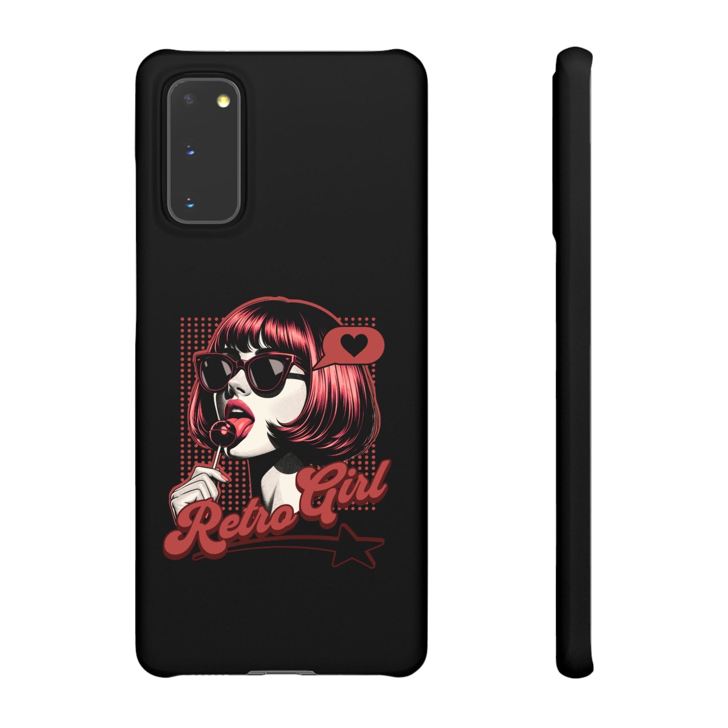 Retro Girl Snap Case Handyhülle