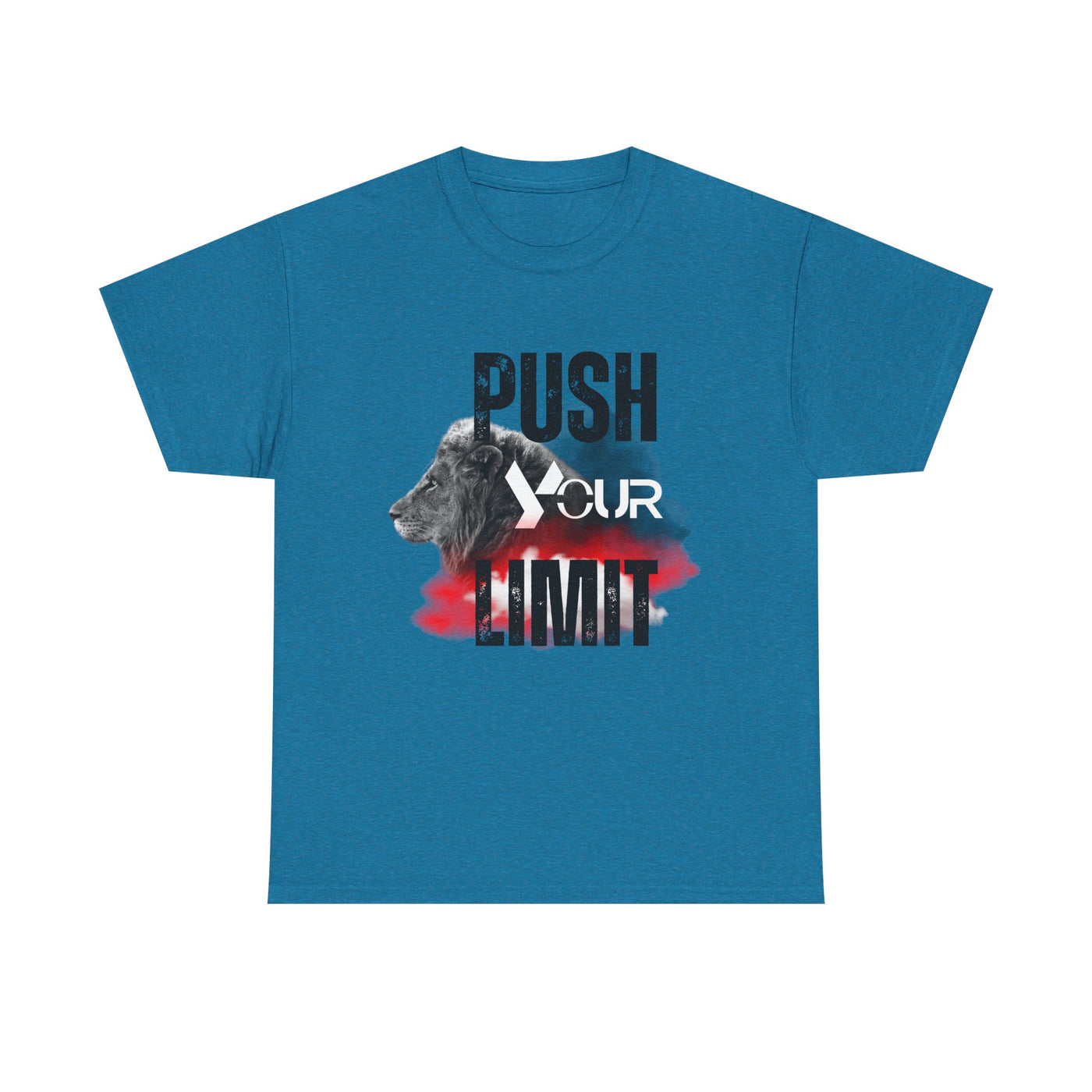 Motivational Unisex Heavy Cotton Tee - "Push Your Limit"