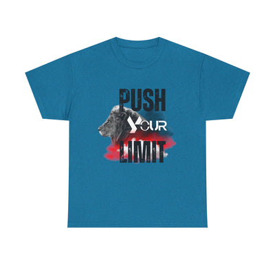 Motivational Unisex Heavy Cotton Tee - "Push Your Limit"