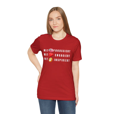 Inspirational Emoji T-Shirt Herz - Hirn - Humor - Heart - Mind - Humor