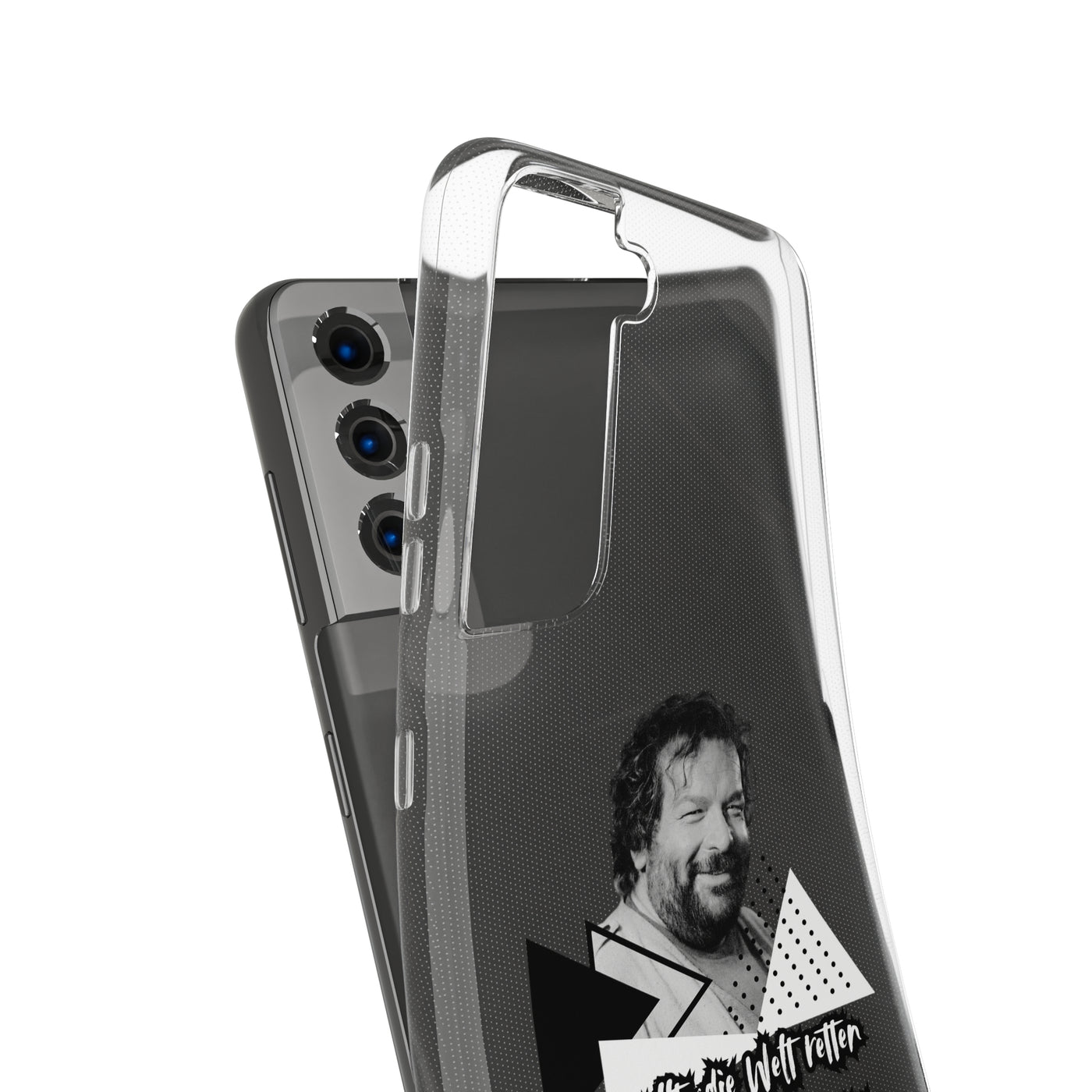 Handyhülle Unique Phone Cover, Ich wollte die Welt retten, dann gabs Mittag