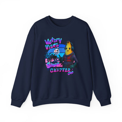 Victory Fortnite Vibes Banana Crewneck Sweatshirt - Unisex Heavy Blend