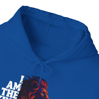 Inspirational Lion Hoodie "i am the king of my kingdom"