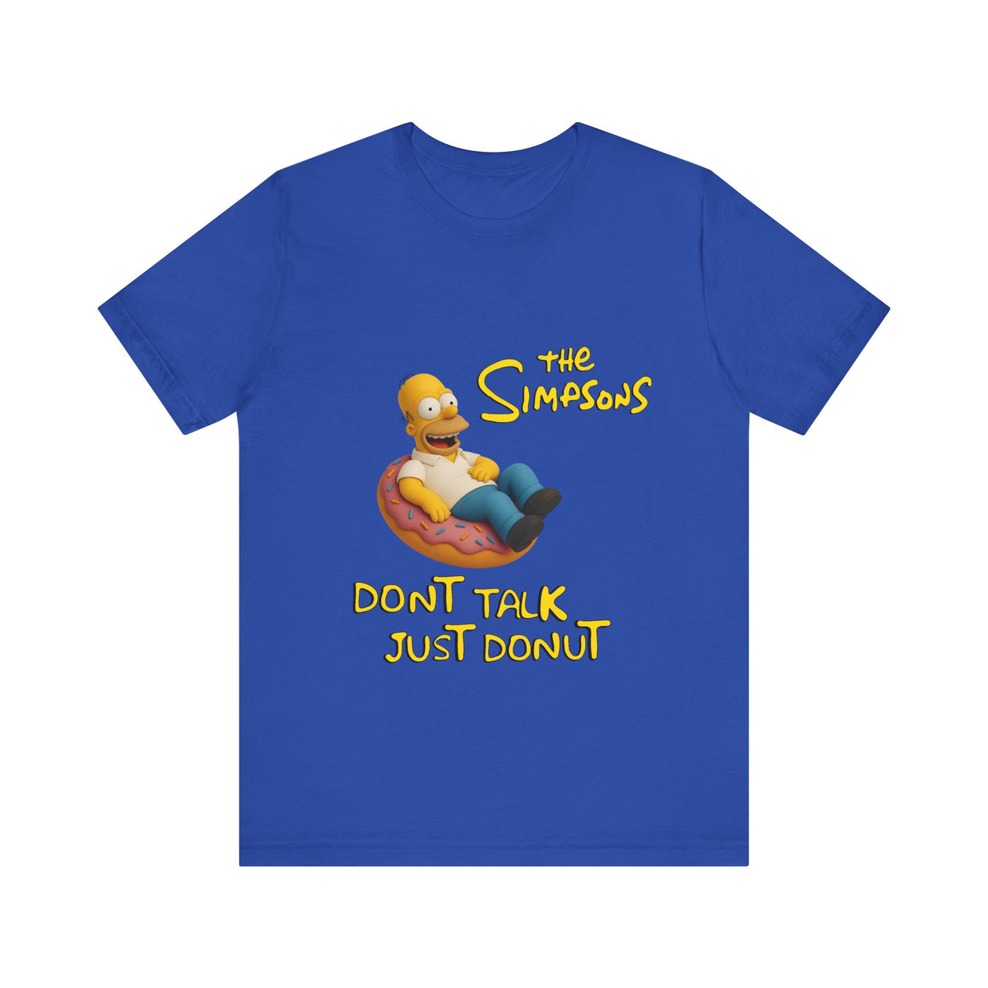 The Simpsons Donut Lover Tee - Funny Graphic T-Shirt -unisex