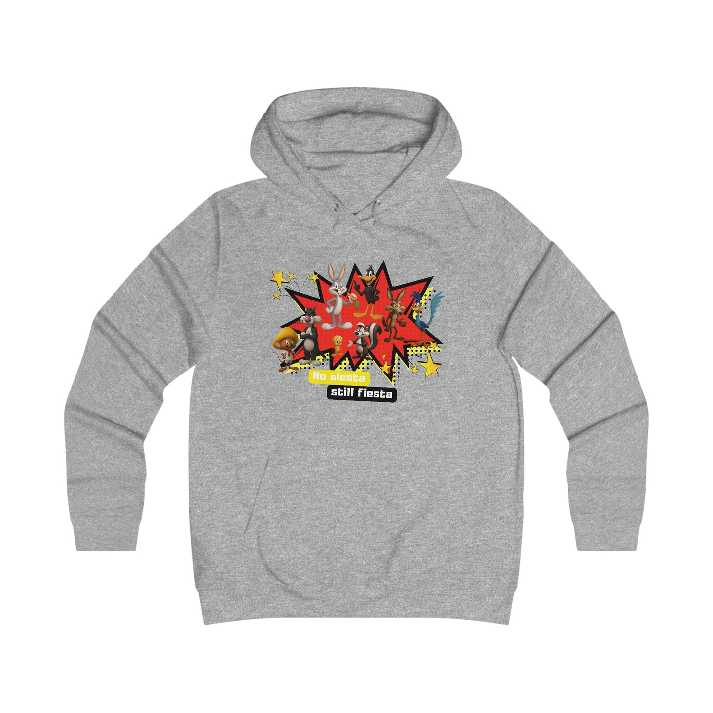 Girlie College Hoodie, Colorful Graphic Hooded Sweatshirt,